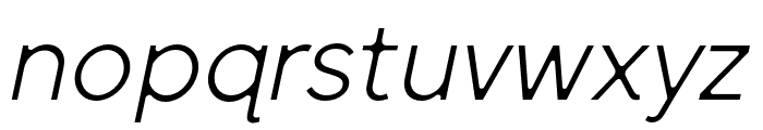 SenticDisplay-LightItalic Font LOWERCASE