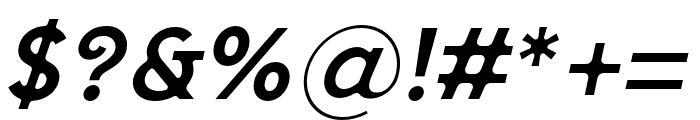 SenticDisplay-MediumItalic Font OTHER CHARS