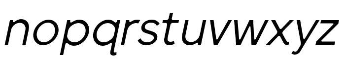 SenticDisplay-RegularItalic Font LOWERCASE