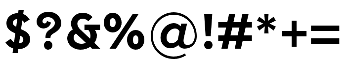 SenticText-Bold Font OTHER CHARS