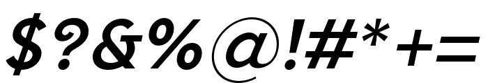 SenticText-MediumItalic Font OTHER CHARS