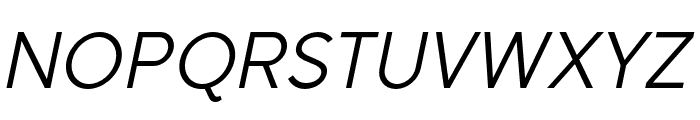 SenticText-RegularItalic Font UPPERCASE