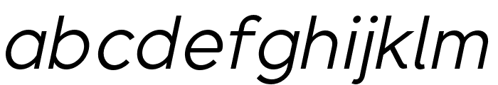SenticText-RegularItalic Font LOWERCASE