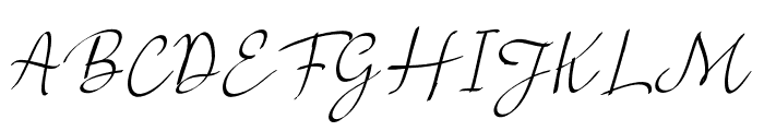 Sentralissignature Font UPPERCASE