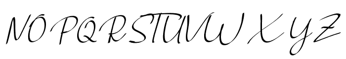 Sentralissignature Font UPPERCASE