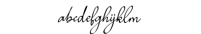 Sentralissignature Font LOWERCASE