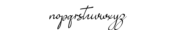 Sentralissignature Font LOWERCASE