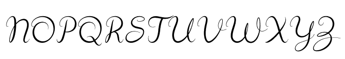 Sephia Script Font UPPERCASE