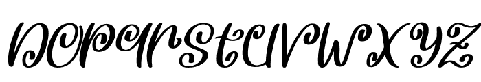 Sepia Love Italic Font LOWERCASE