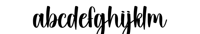 September Christmas Font LOWERCASE