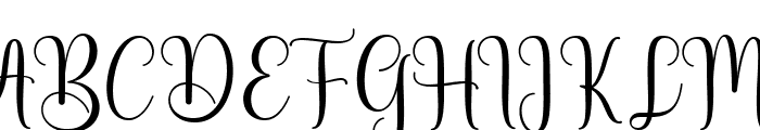September Script Font UPPERCASE