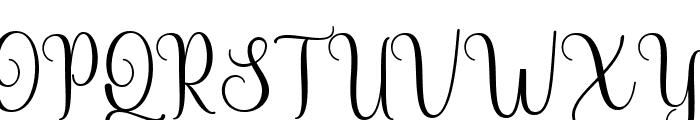 September Script Font UPPERCASE