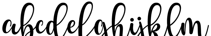 September Script Font LOWERCASE