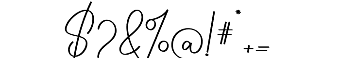 September Signature Font OTHER CHARS
