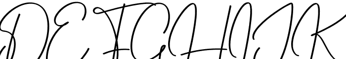 September Signature Font UPPERCASE