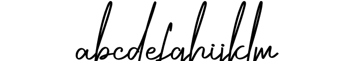 September Signature Font LOWERCASE