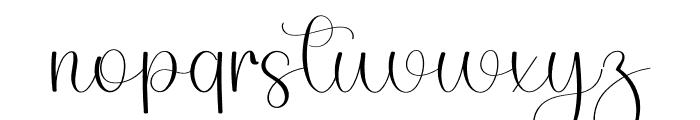 September Wonderful Font LOWERCASE