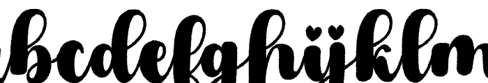 Septhia Distort Regular Font LOWERCASE