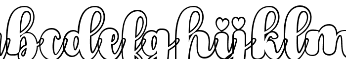 Septhia Outline Regular Font LOWERCASE