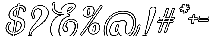 SepthiaOutlineSlant-Italic Font OTHER CHARS