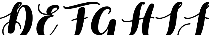 SepthiaSlant-Regular Font UPPERCASE