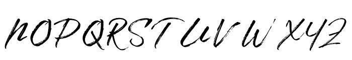 SerabutBrush-Regular Font UPPERCASE