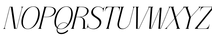 Serandipity Boutique Serif Italic Font UPPERCASE