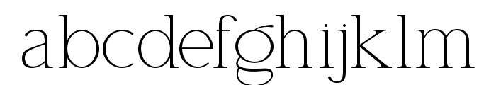 Seraphina Extra Light Font LOWERCASE