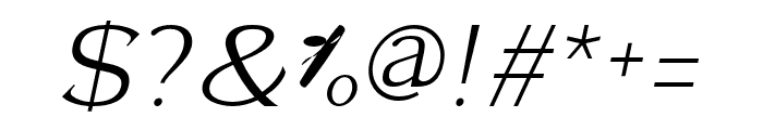 Seraphina Italic Font OTHER CHARS