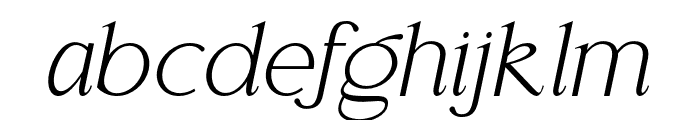Seraphina Light Italic Font LOWERCASE