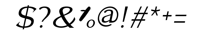 Seraphina Medium Italic Font OTHER CHARS