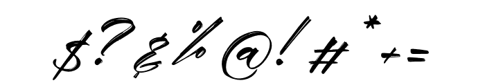 Seraphina Script Italic Font OTHER CHARS