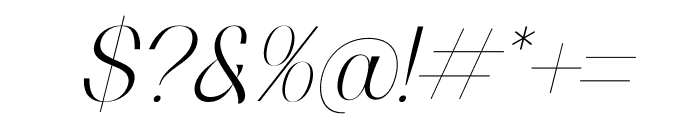 Seraphina Serif Italic Font OTHER CHARS