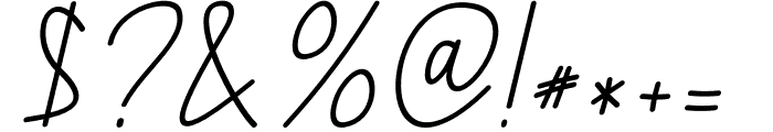 Seraphita Italic Font OTHER CHARS