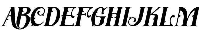Serath-Italic Font LOWERCASE