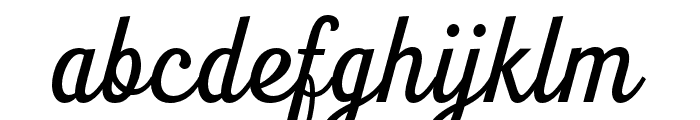 SerenScript-Regular Font LOWERCASE