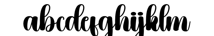Serenity Christmas Font LOWERCASE
