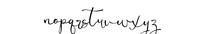 Serenity Clarke Regular Font LOWERCASE