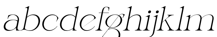 Serif Flowers Italic Font LOWERCASE