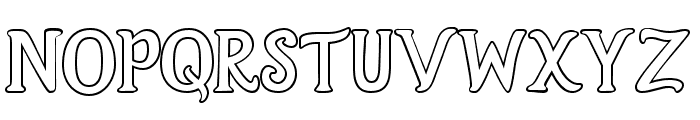 Serif Hand Lettering Outlines Font UPPERCASE