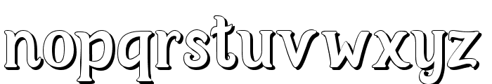 Serif Hand Lettering Shadow Reg Font LOWERCASE