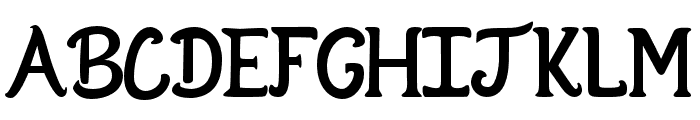 SerifHandLettering-Regular Font UPPERCASE