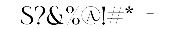 Serifa Font OTHER CHARS