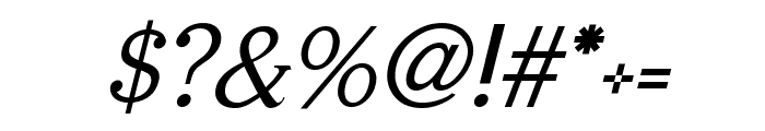 Serifah Italic Font OTHER CHARS