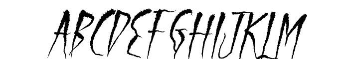 Serigala Timur Italic Font UPPERCASE