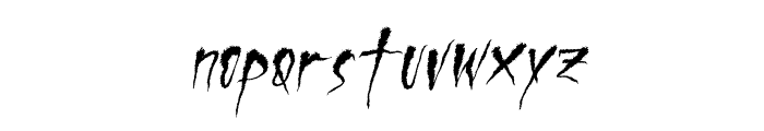 Serigala Timur Italic Font LOWERCASE