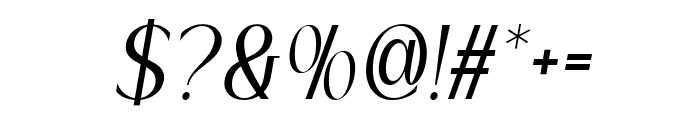 Serina Italic Font OTHER CHARS