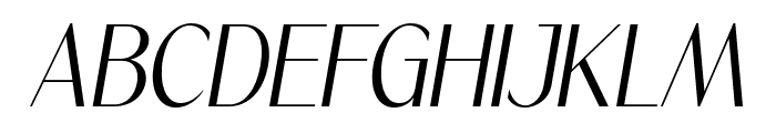 Serina Italic Font UPPERCASE