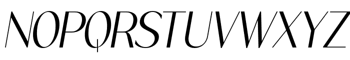 Serina Italic Font UPPERCASE