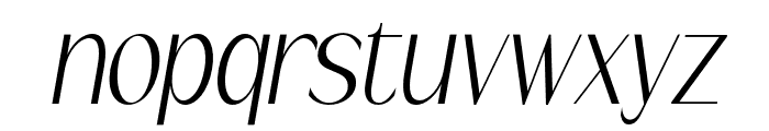 Serina Italic Font LOWERCASE